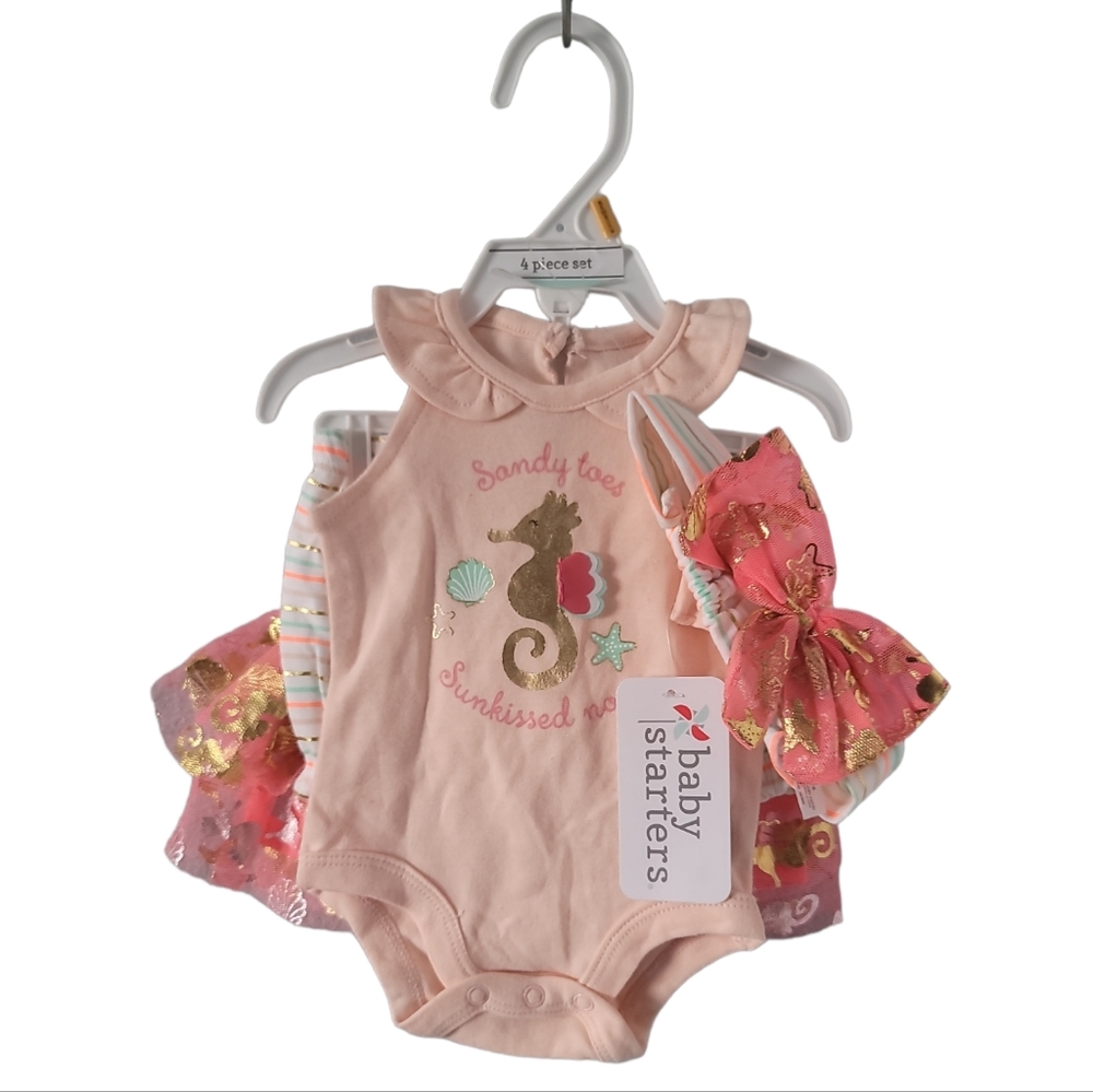 Baby starters Newborn babygirl 4pc Set